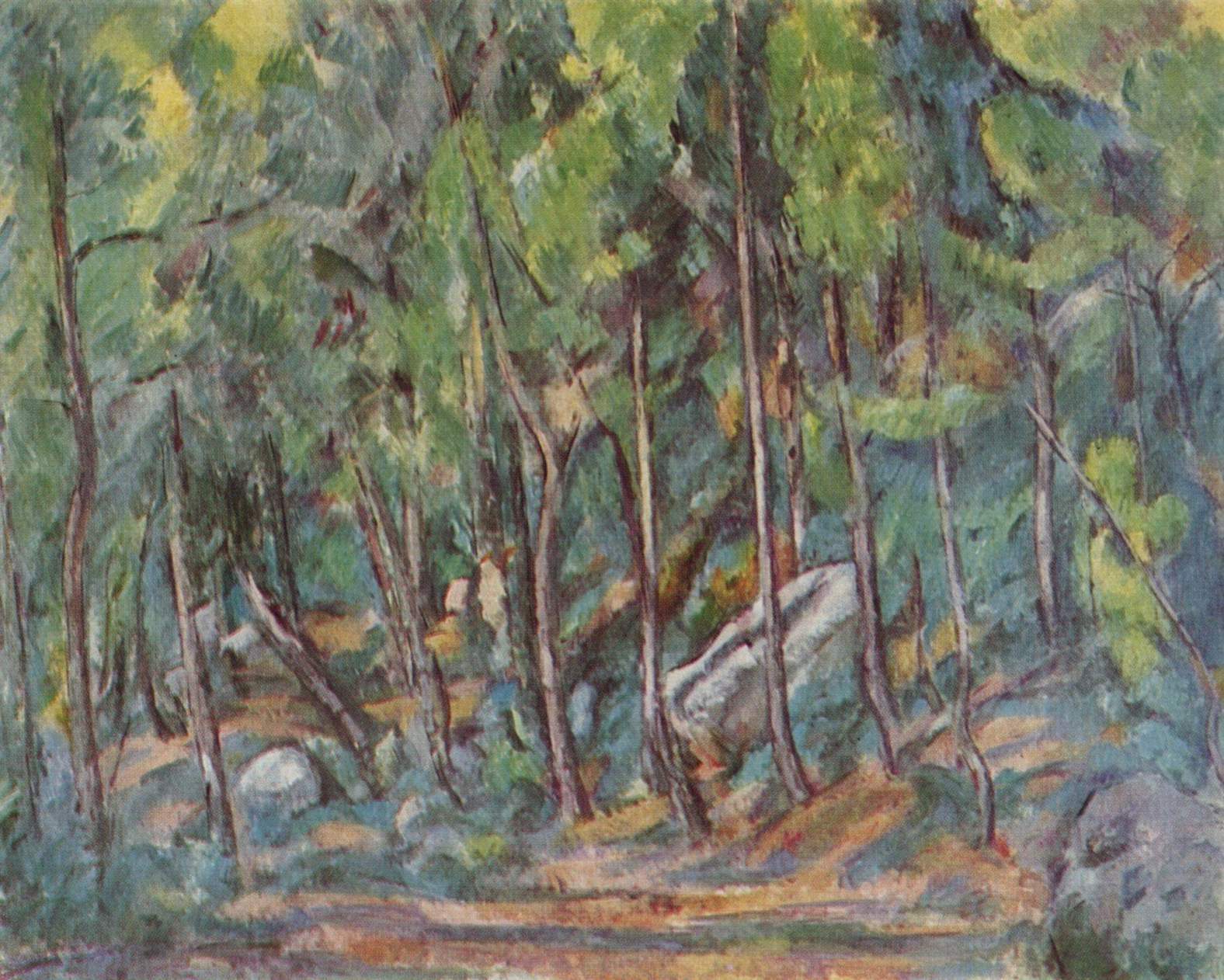 世界のタグ名画 - In the forest of Fontainebleau / ポール・セザンヌ %>