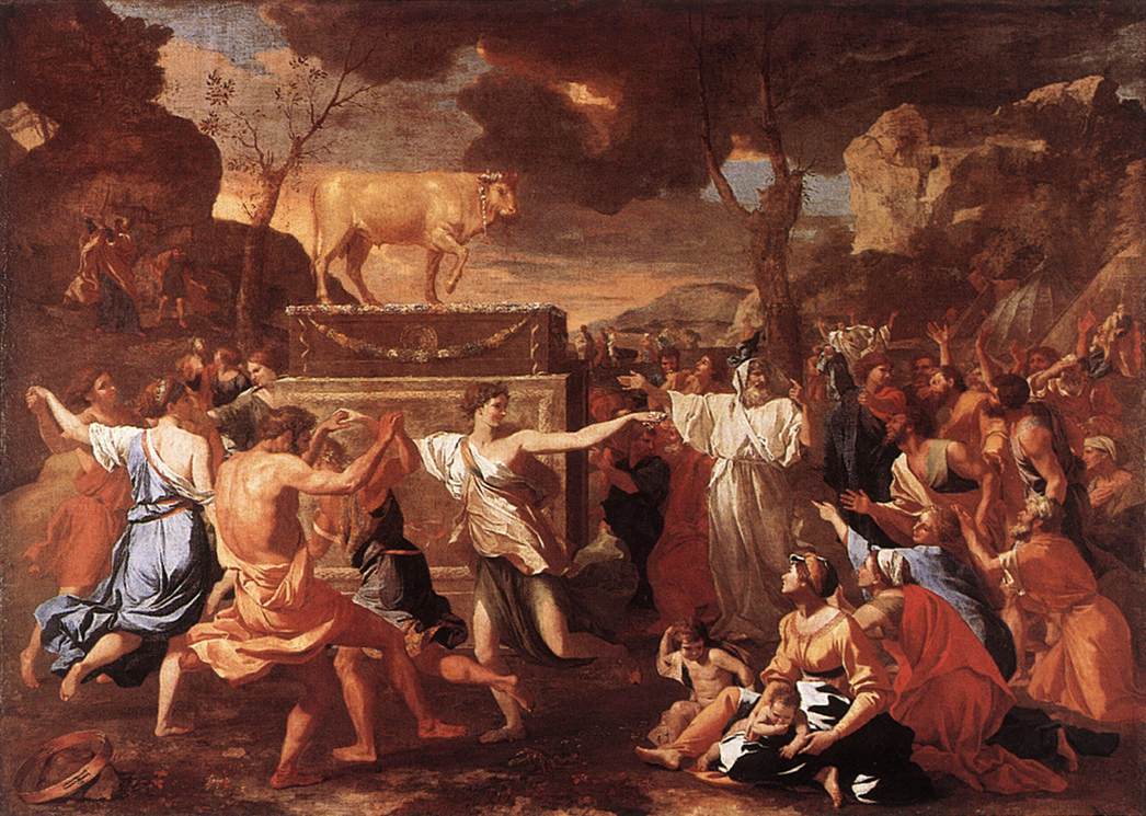 世界のタグ名画 the adoration of the golden calf ニコラプッサン